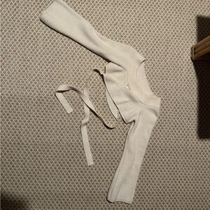 White Off-the-Shoulder Sweater